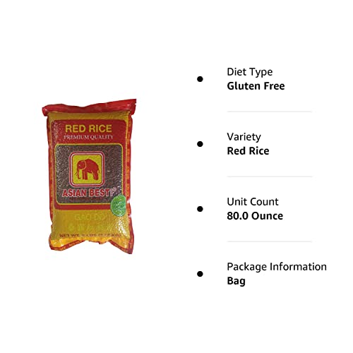 Asian Best Premium Red Rice, 80 Ounce