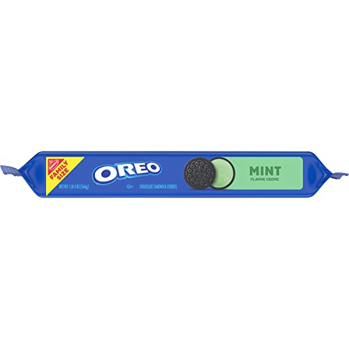 OREO Mint Creme Chocolate Sandwich Cookies, Family Size, 12 - 20 oz Packs