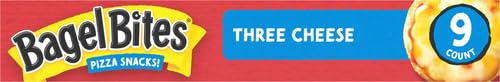Bagel Bites Three Cheese Mini Pizza Bagel Frozen Snacks, 9 ct Box