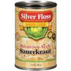 Silver Floss Barrel Cured Sauerkraut 14.4Oz Can (Pack Of 6) (Choose Flavor Below) (Bavarian)