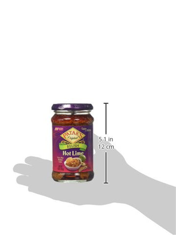Patak'S Hot Lime Relish Spicy & Fruity Extra Hot 10Oz