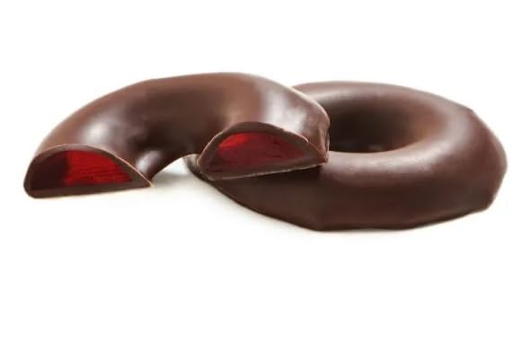 HolanDeli Chocolate Covered Raspberry Jelly Rings, 12 Oz.