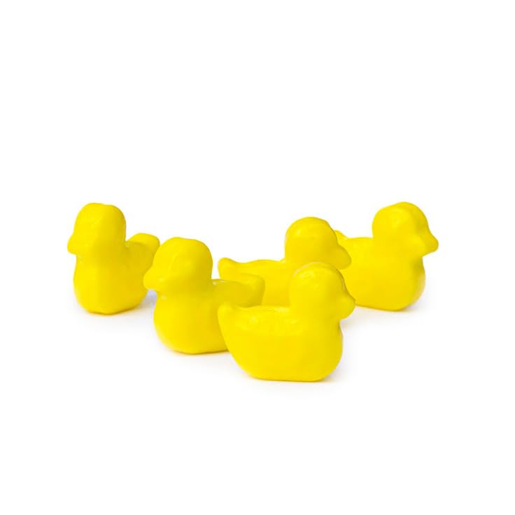 Snack Attack Dextrose Hard Candy Yellow Rubber Duckies 4lb Bag - Fun Shaped Party Favor Bulk Candy for Kids & mature-themeds
