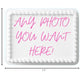 Custom Cake Topper Edible Personalized Image Your Own Cake Topper Birthday 8.5 X 11 Inch Customize 1/4 Sheet