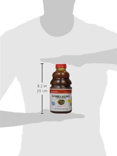 Mizkan Mustard Dressing, 32 Fl Oz - Tangy Flavor for Salads and Dips, Perfect for Cooking and Grilling, Pack of 1