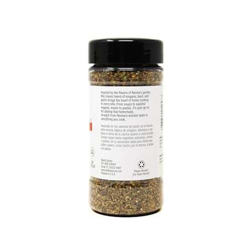 Badia Nonnas All Purpose Italian Seasoning  2 oz - Oregano  Basil  Garlic  Salt Blend  Meats  Pastas  Vegetables  Gluten Free  No Msg