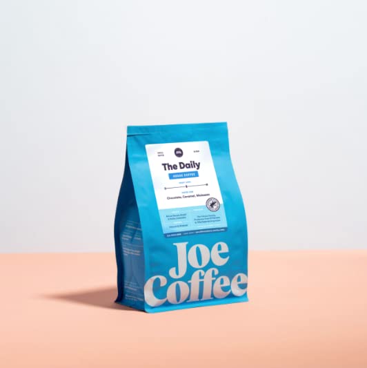 Joe Coffee Company - The Daily Whole Bean Specialty Coffee, 12 oz Bag | NYC Roaster, Rainforest Alliance Certified, Kosher, Clim