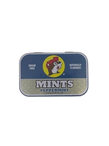 Buc-Ee'S Gluten Free & Sugar Free Mints - 50 Mints Tin Can, Pack Of 6 (Peppermint)