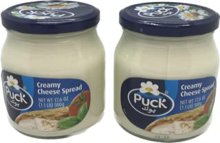 2 jars of puck creamy cheese spread