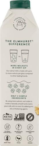ELMHURST Unsweetened Walnut Milk, 32 FZ