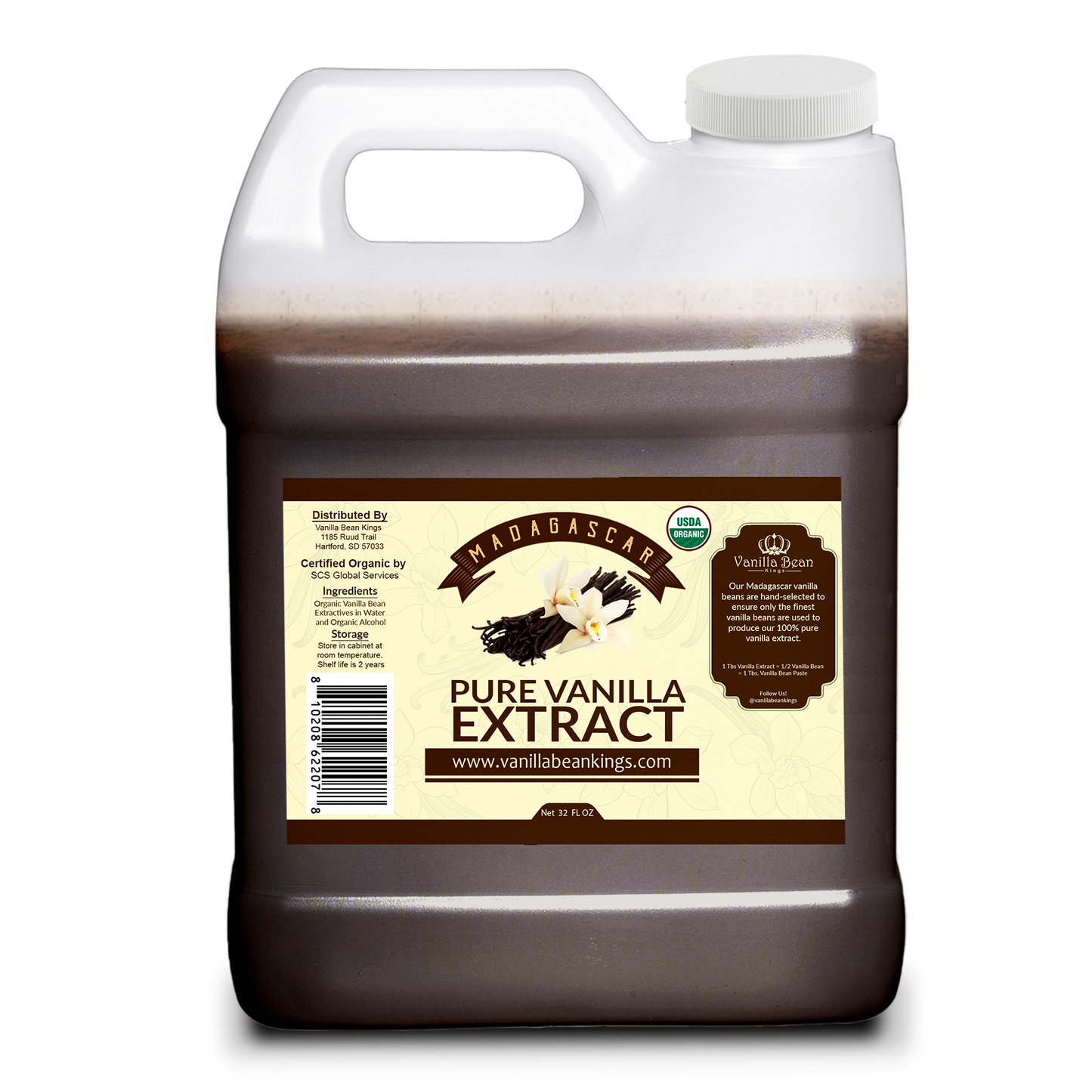 Organic Madagascar Vanilla Extract
