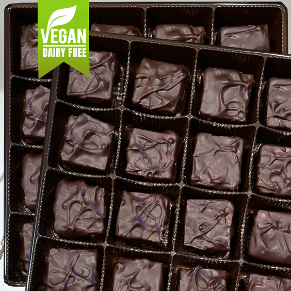 Vegan Dark Chocolate Covered Salted Caramel