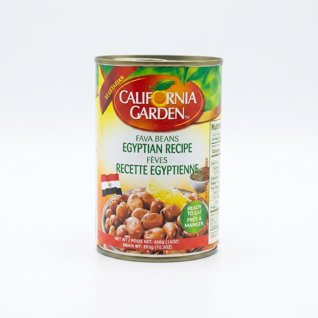 California Garden Fava Beans Egyptian Recipe 450g - Ready to Eat