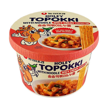 Holey Topokki Spicy Cream Flavor With Glass Noodle