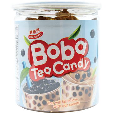 Dragonfly Boba Tea Hard Candy with Fresh Milk and Green Tea Flavor, 7.04 oz, 50 pieces