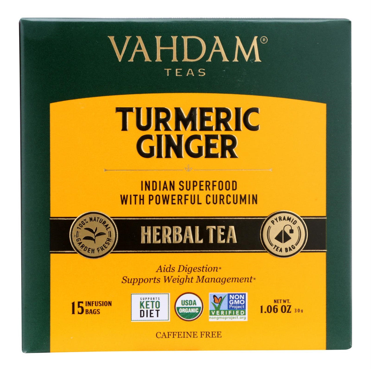 VDAM TEAS TRMERIC GINGER (6x15.00)