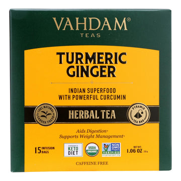 VDAM TEAS TRMERIC GINGER (6x15.00)