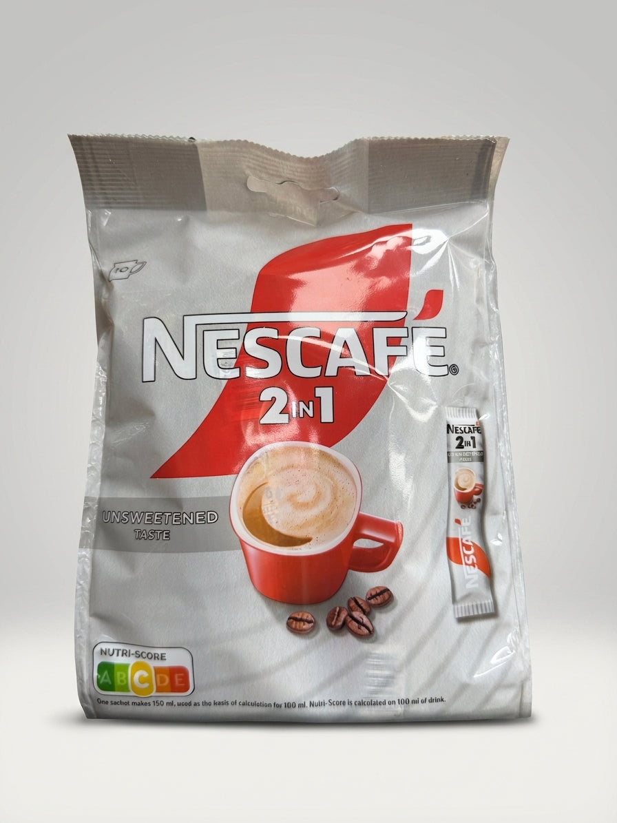 Nescafe 2in1 Unsweetened Coffee Mix 8 Sachets - Instant Coffee & Creamer