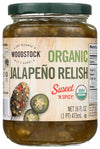 Woodstock Organic Relish Jalapeno (6X16 Oz)