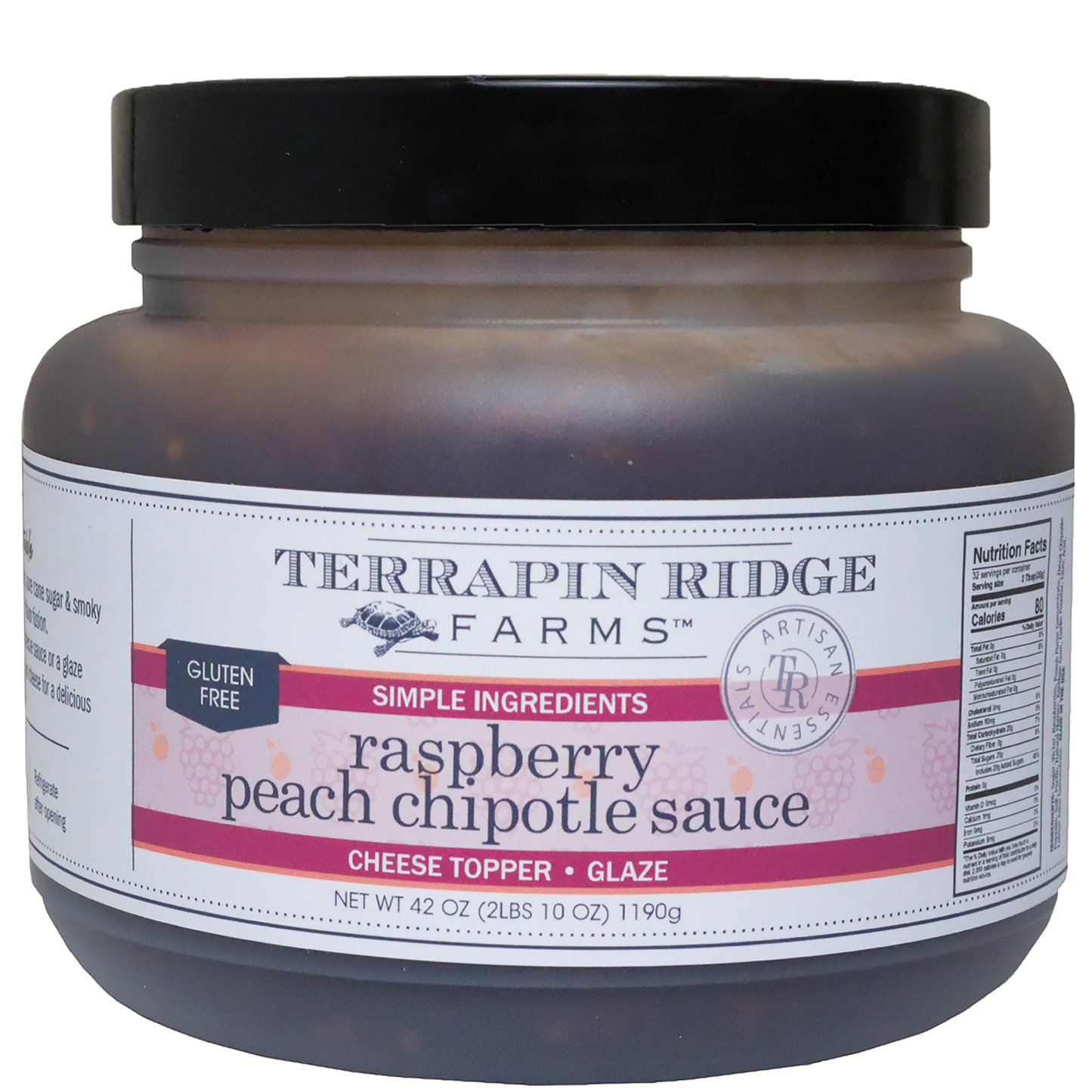 Raspberry Peach Chipotle Sauce - Quart