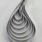 Rose Leaf Plain Cutter Set-7 Pcs-S/S