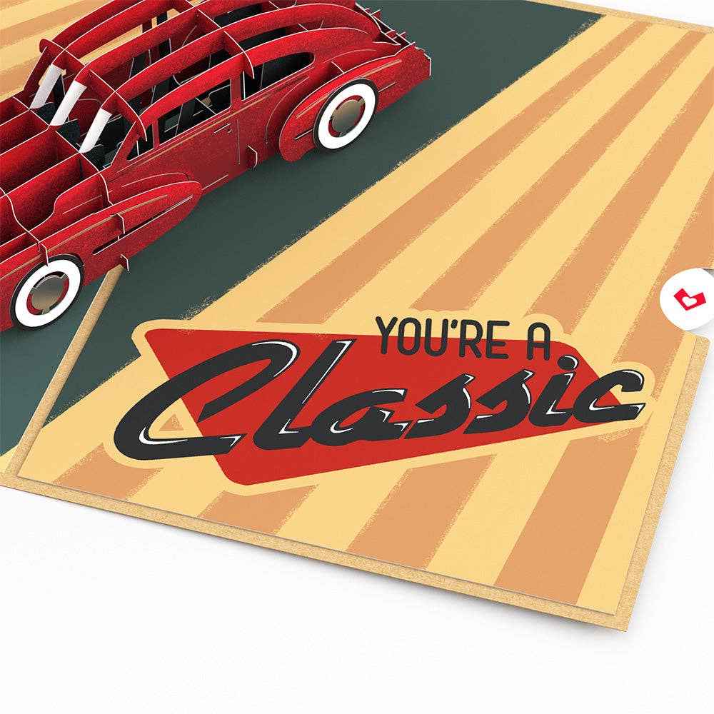 Happy Birthday Classic Car 5''x7'' Card, Birthday Cards