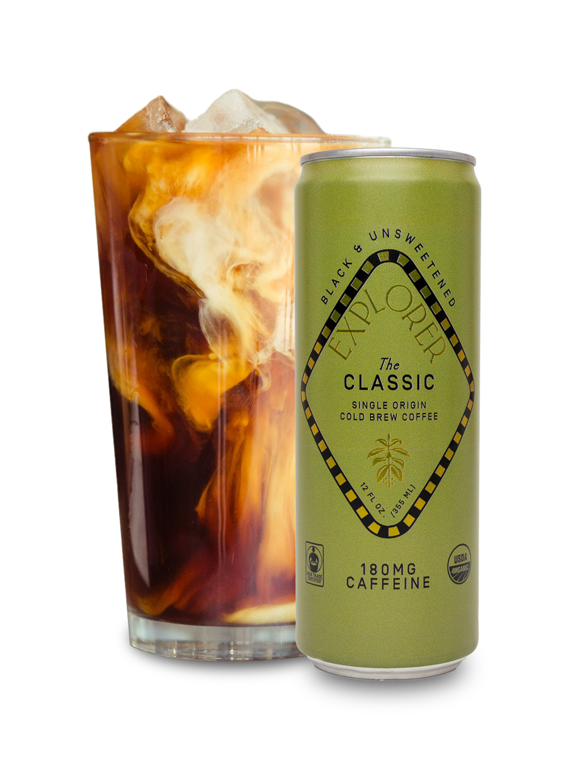 RTD Cold Brew Cans | Choose Your Caffeine Level | Unsweetened 12-Pack