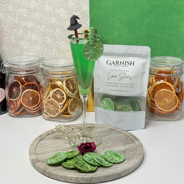 Sparkle Green Luster Dust Dried Decorative Lime Garnish