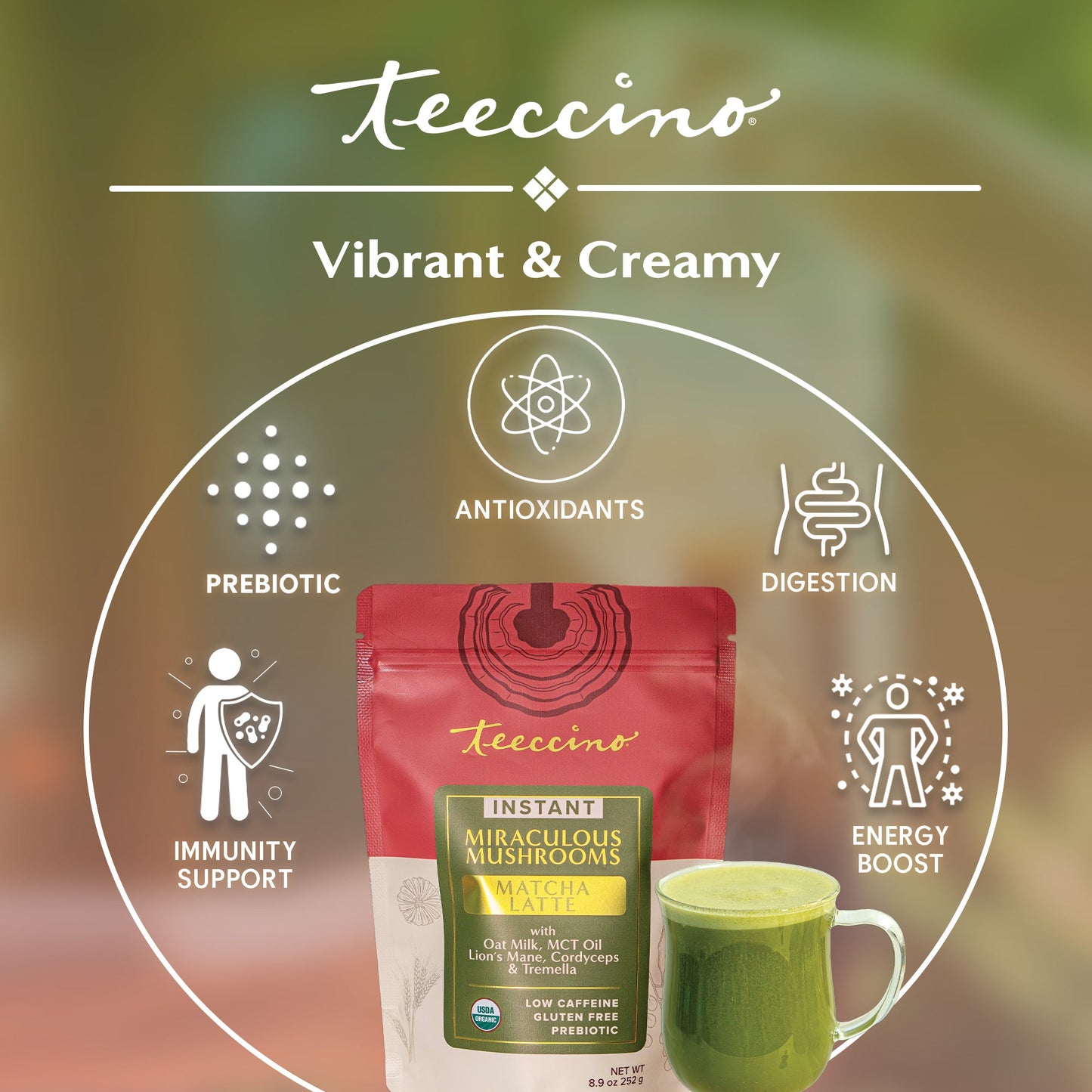 Miraculous Mushrooms® Matcha Latte