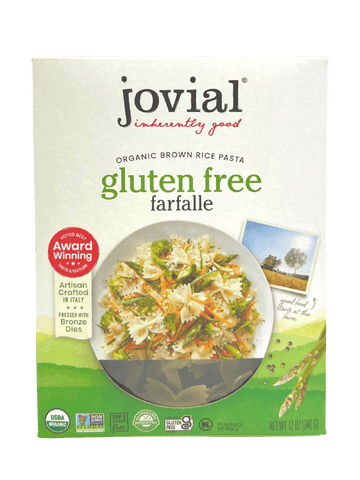 Farfalle, Brown Rice, Organic, Jovial, Gluten-Free