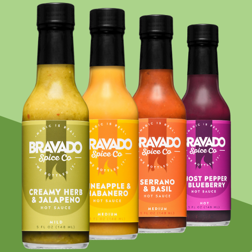 4-pack Hot Sauce Set