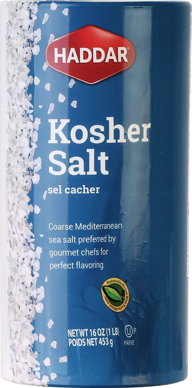 HADDAR KOSHER SALT ( 12 X 16 OZ   )