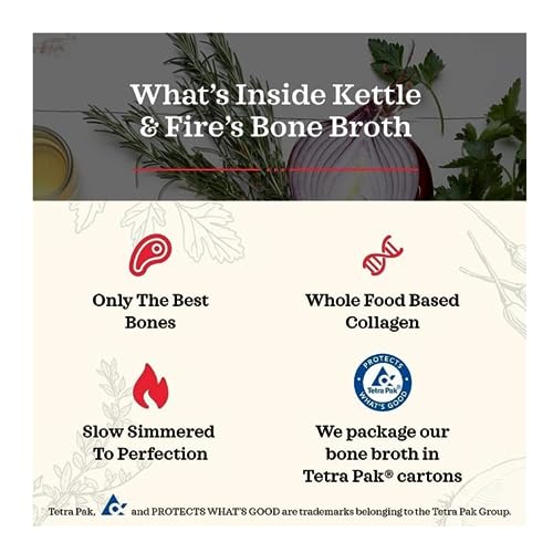 Kettle & Fire Regenerative Agriculture Chicken Bone Broth, 16.9 OZ