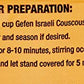 Gefen Israeli Classic Pearl Couscous, 8.8oz (3 Pack) All Natural Mediterranean Toasted Pasta