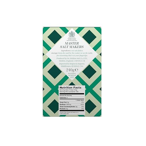 Maldon Salt, Sea Salt Flakes, 8.5 oz (240 g), Kosher, Natural, Handcrafted, Gourmet, Pyramid Crystals