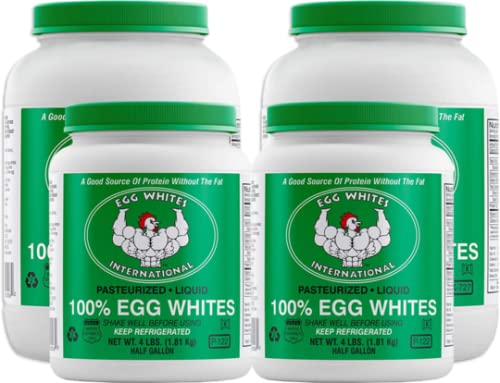 Egg Whites International 100% Pure Liquid Egg White Protein Designed to Drink. Now 100% CAGE Free (2 Gallons 2 Half Gallons & Pu