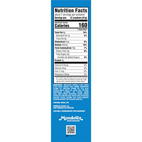 Chicken in a Biskit Original Baked Snack Crackers, Bulk Lunch Snacks, 6 - 7.5 oz Boxes