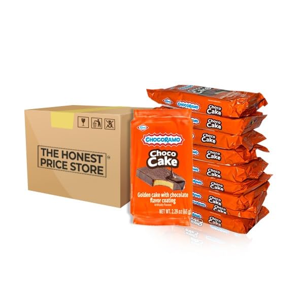 Ramo Chocoramo Choco Cake - Individually Wrapped 10 Pack Saver Bundle (65g Each / 2.29 oz), Chocolate Covered Golden Cake, Tradi
