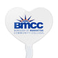 GRAPHICS & MORE Heart Cupcake Picks Toppers, Set of 6, Acrylic, Borough of Manhattan Community College, Model CUPT.HRT.ACR.6PK.CLCBMC500B