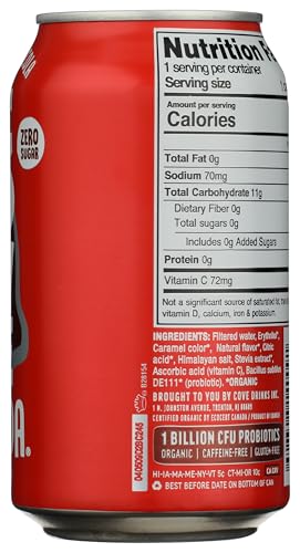 Cove Soda Classic Cola Flavor - Probiotic Soda