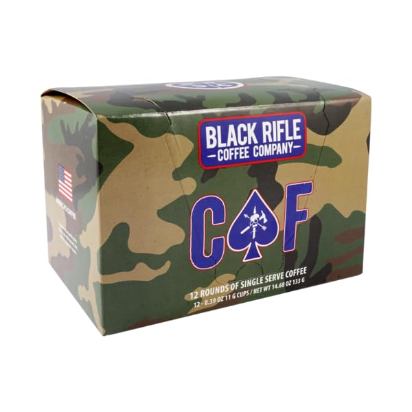 Black Rifle Coffee Company Medium Roast K Cups, 50 Count, Compatible with Keurig 1.0 & 2.0, Arabica Beans