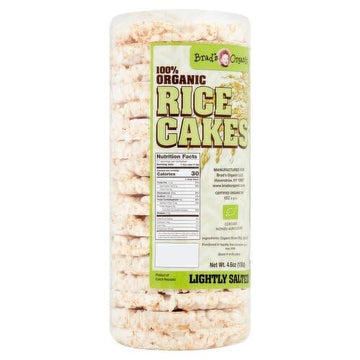 Brads Organic - Rice Cakes - Lightly Salt - 4.6oz (6Packages per 1Case)