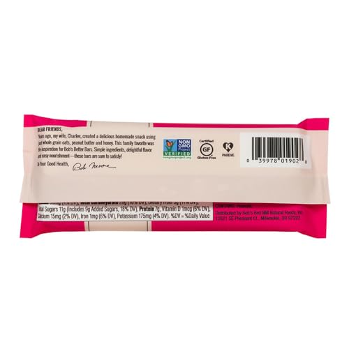 Bob's Red Mill Peanut Butter Jelly & Oats Snack Bar - 1.76 Ounce (Pack of 1) - Gluten Free, Non-GMO, Whole Grain