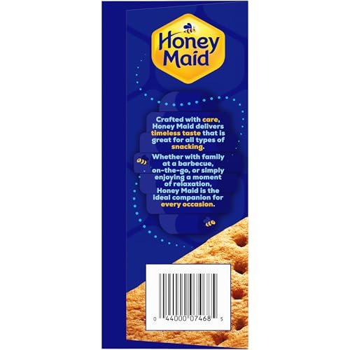 HONEY MAID Graham Crackers, Lunch Snacks, Family Size, 19.2 oz