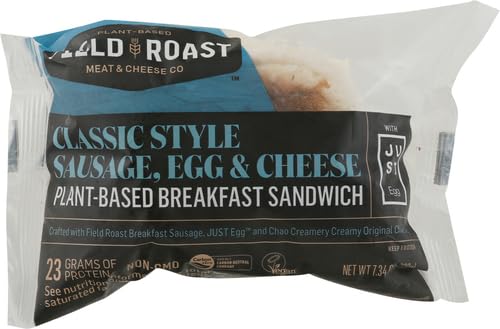 Field Roast ROAST Just Egg Breakfast Sandwich, 7 OZ