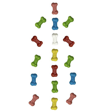 Halloween Mini Skulls & Bones Shaped Hard Candy Treats, Assorted Fruit Mix, Kosher Certified Parve, Family Size Party Bag (5 Pou