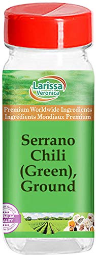 Larissa Veronica Ground Serrano Chili, Green, 1 Ounce (Pack of 1)