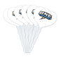 GRAPHICS & MORE Cupcake Picks Set of 6, Acrylic Decoration Toppers, University of New England, Model CUPT.HRT.ACR.6PK.CLCNEN500B