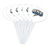 GRAPHICS & MORE Cupcake Picks Set of 6, Acrylic Decoration Toppers, University of New England, Model CUPT.HRT.ACR.6PK.CLCNEN500B