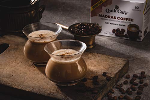 Quik Cafe Unsweetened Madras Coffee - 5.64 Ounce (Pack Of 4)